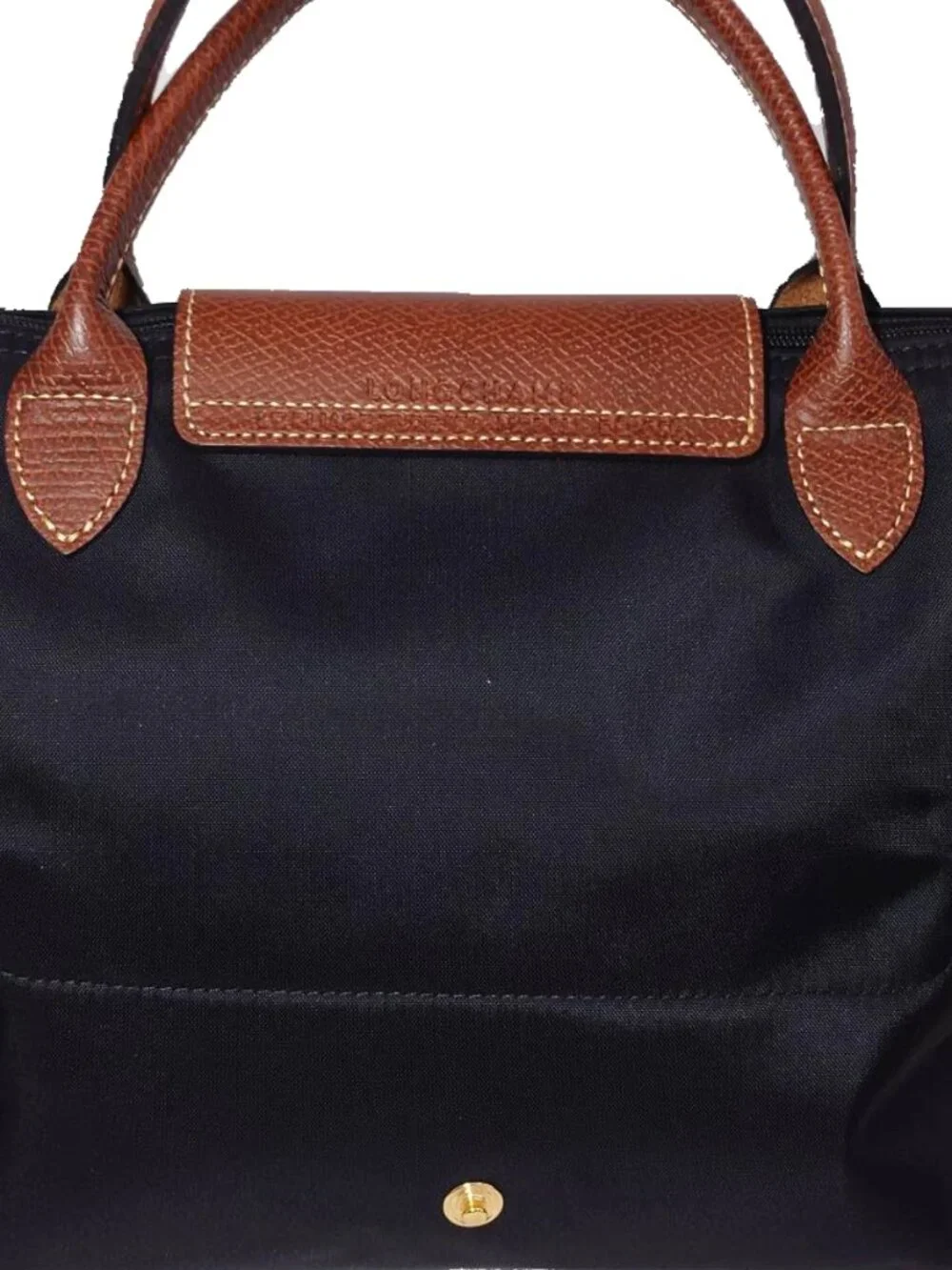 Longchamp Le Pliage Original S Handbag Black Recycled Canvas - Like New - Picture 9 of 11